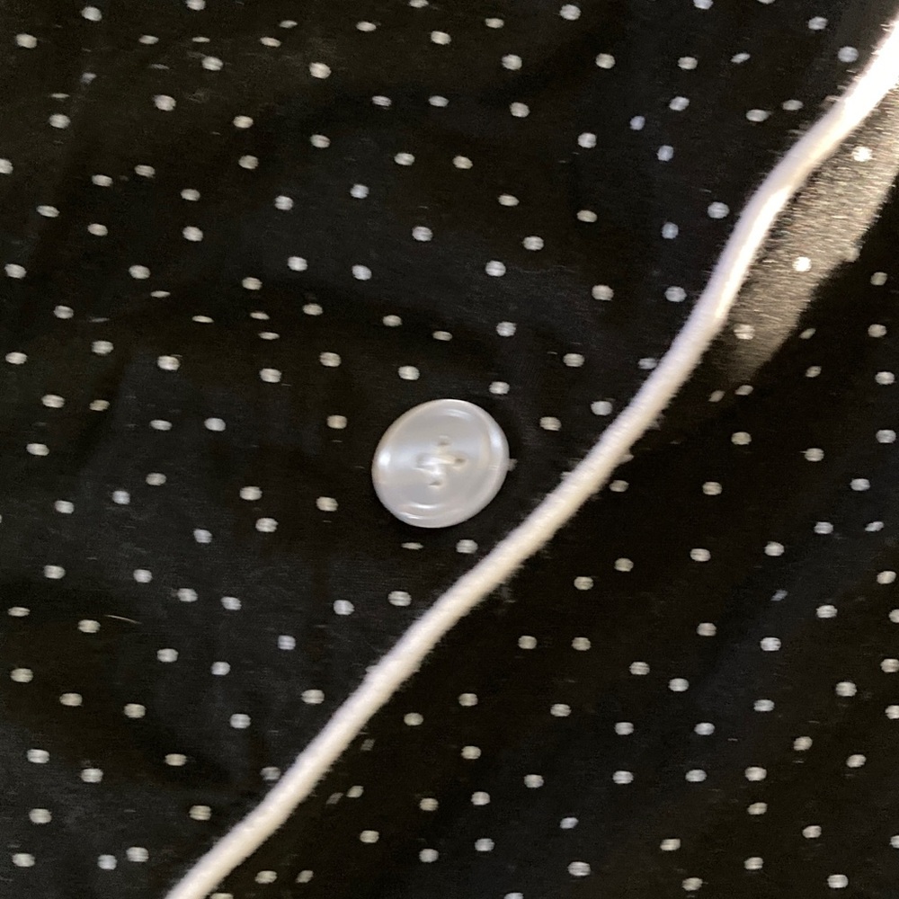 Lot of 2 - Black Polka Dot Pajama Set and Nightgown - Picture 3 of 8